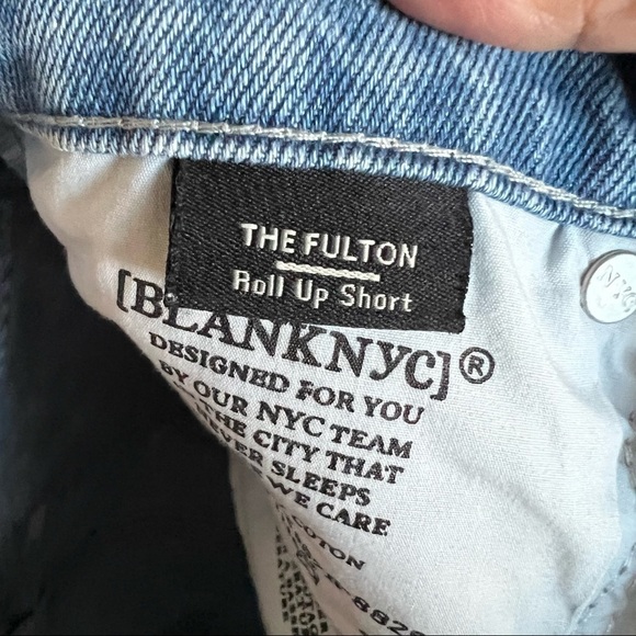 Blank NYC The Fulton Roll Up Denim Shorts - Picture 7 of 7